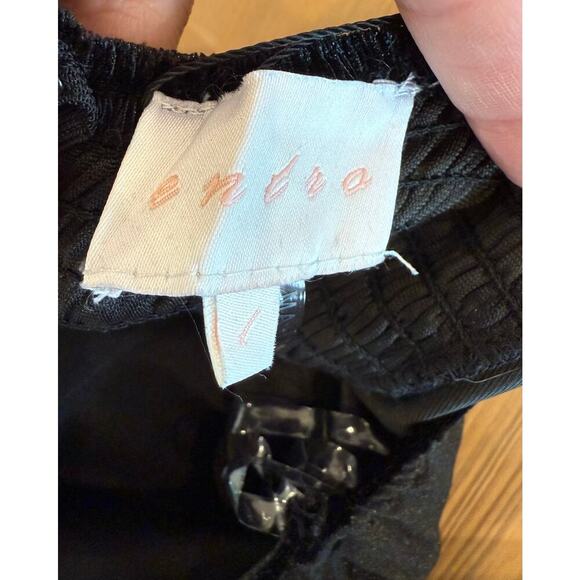 NWT Entro Black Velvet Strapless‎ Jumpsuit Large - Picture 5 of 6